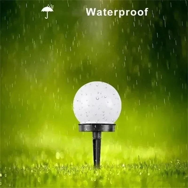 Solarbetriebene LED-Gartenlampe