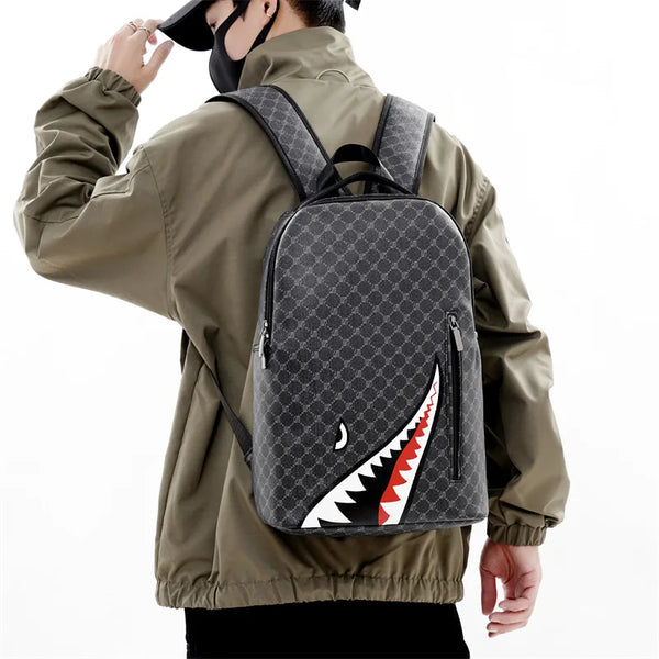 Men's Plaid College Backpack