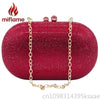 Rhinestone Evening Clutch with Chain Strap