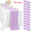 Green Bohemian Cheesecloth Table Runner
