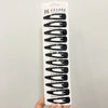 Classic Black Metal Hair Barrettes - Set of 12