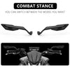 Universal Motorcycle Side Mirrors with Adjustable Winglets