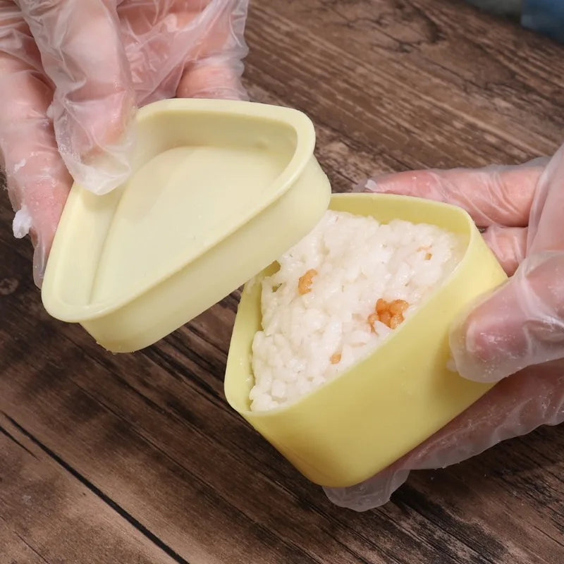 Sushi Rice Mold Set with Lid - Triangle & Rectangle Shapes