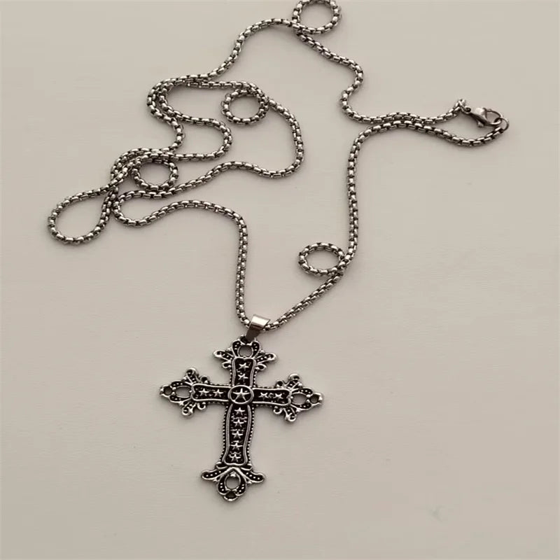 Vintage Cross Pendant Necklace