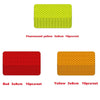 Set of fluorescent yellow and red reflective strip stickers for car safety