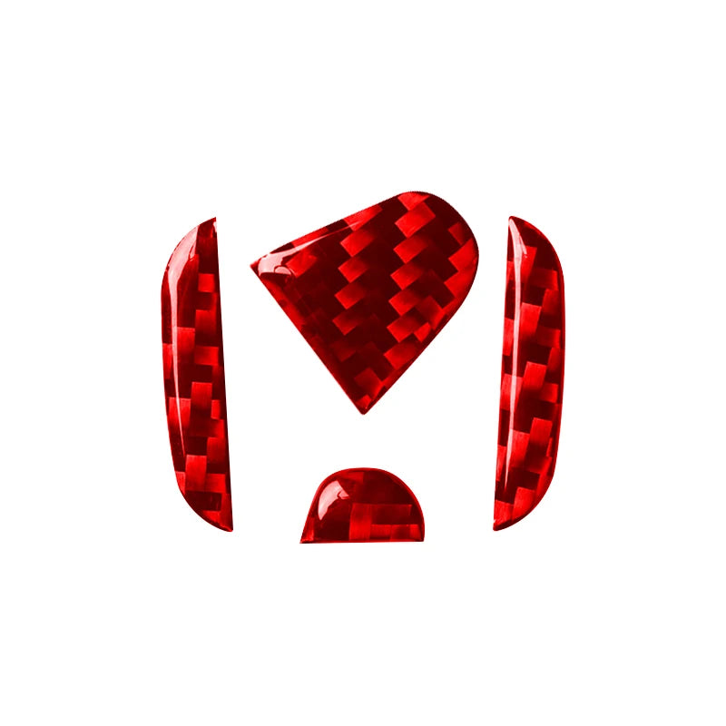 Carbon Fiber Steering Wheel Emblem Decals for Honda Models 2015-2022