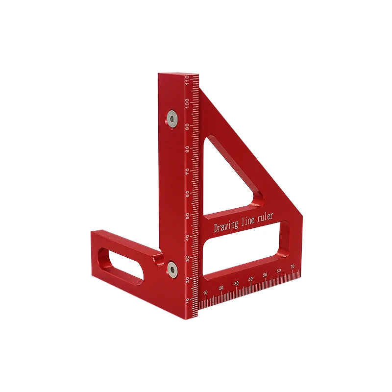 Precision Aluminum Alloy Miter Square with Protractor for Woodworking