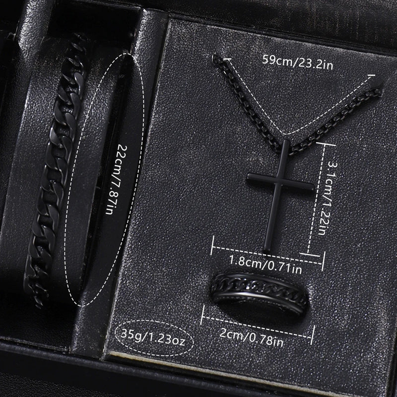 Men's Classic Watch & Jewelry Gift Set