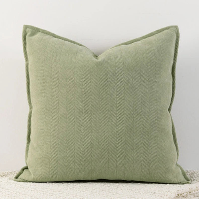 Soft Chenille Throw Pillow Covers – Nordic Solid Design for Couch & Bed