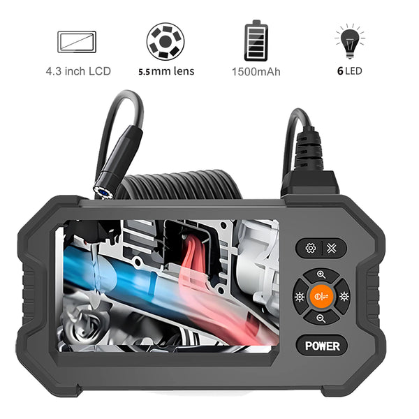 4,3" HD wasserdichte Inspektions-Borescope-Kamera