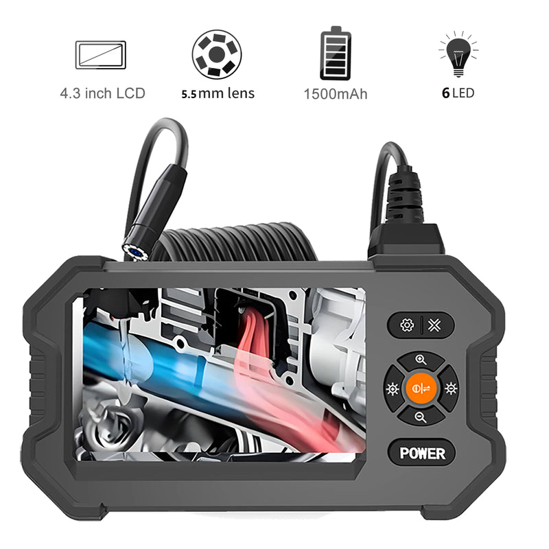 4.3" HD Waterproof Inspection Borescope Camera