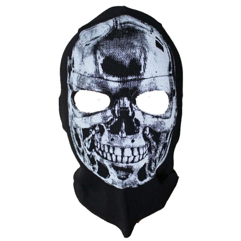 Cotton Balaclava Face Mask with Skull Design