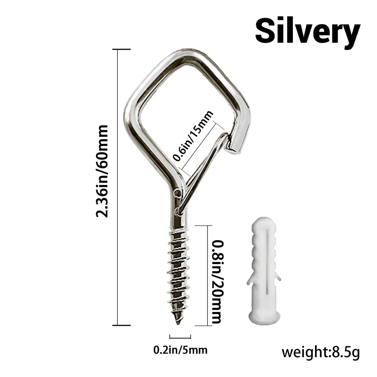 Square Snap Safety Hooks for Hanging and Organizing
