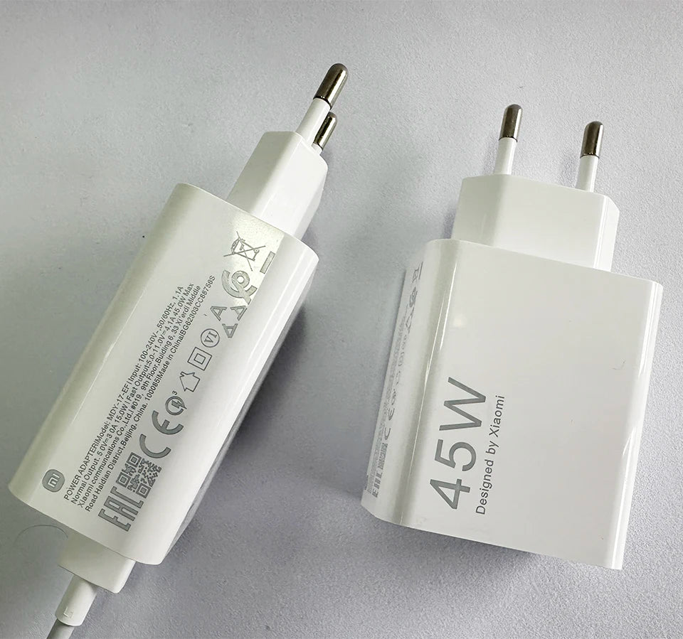 Xiaomi 45W Turbo Fast Charger with USB-C Cable