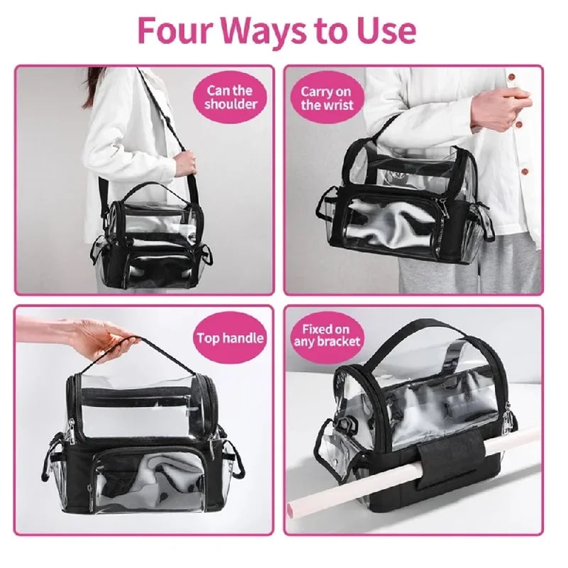 Organisateur de Maquillage Pliable Transparent