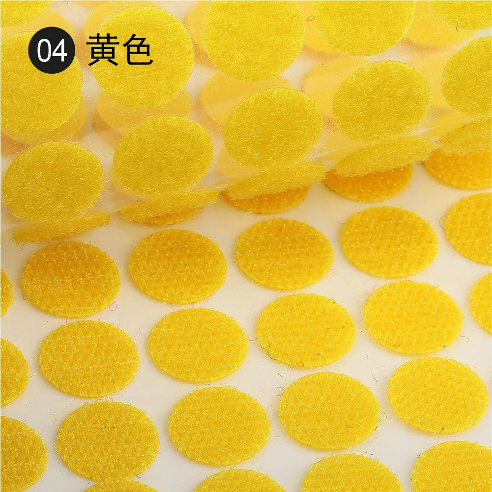 Self-Adhesive Hook & Loop Dots (100 Pairs)