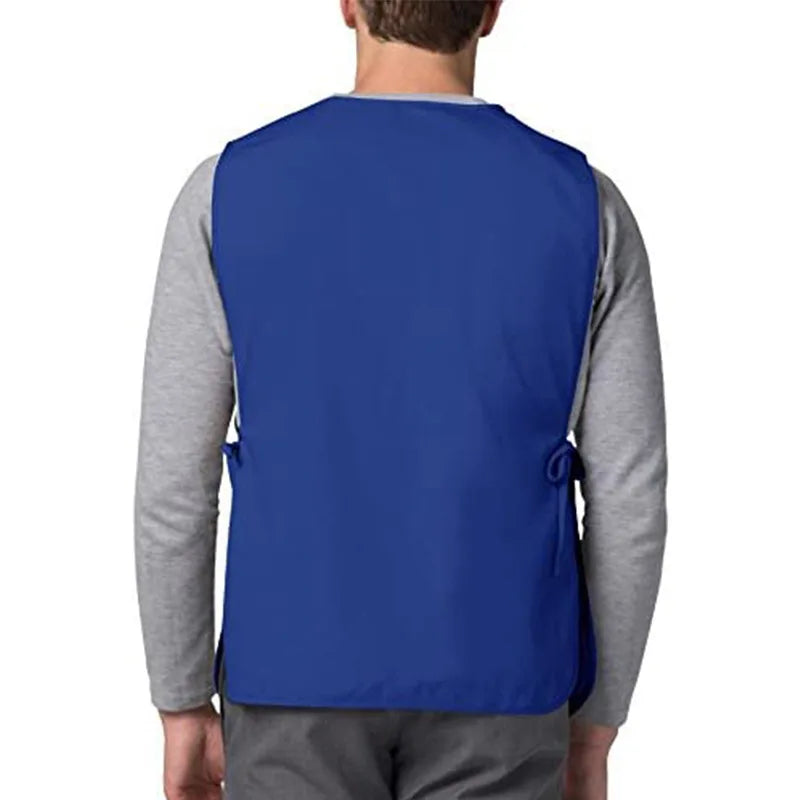Durable Polyester Vest Apron for Kitchen, Cleaning & Salon Work