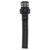 Black motorcycle fuel tank breather valve with a threaded top