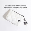 Quilted Bow Makeup Bag