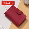 Compact Leather Card Holder Wallet with 24 Slots