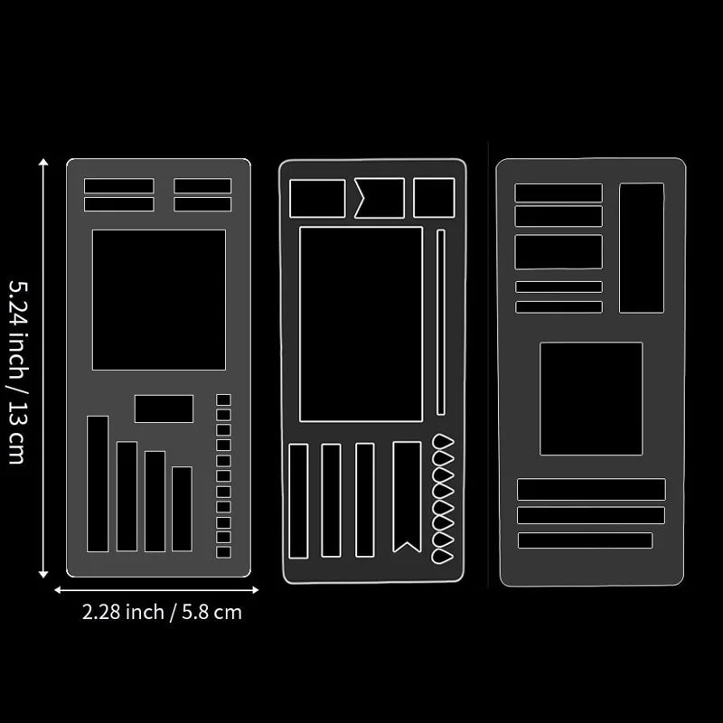 Modèles de Carnets Flexibles en 3 Pièces pour Journaling et Planification