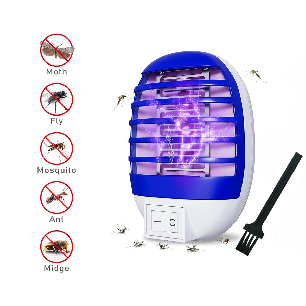 Plug-In LED Mosquito Killer Lamp - Chemical-Free Insect Trap