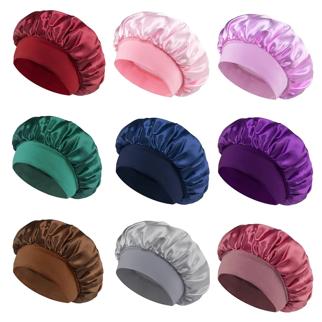 Satin Sleep Bonnet with Adjustable Comfort Band