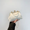 Crystal Bowknot Evening Clutch with Chain Strap