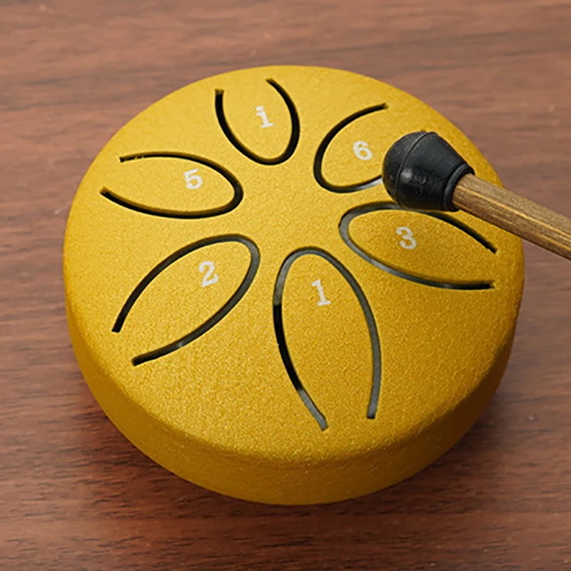 6-Note Steel Tongue Rain Drum for Outdoor Meditation & Relaxation