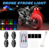 Wireless RGB LED Warning Light with Remote Control
