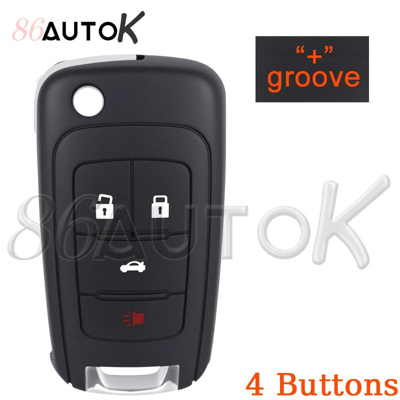 Replacement Car Key Shell Case for Buick, Chevrolet, and Opel