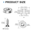 Countersunk Neodymium Disc Magnets with Center Hole