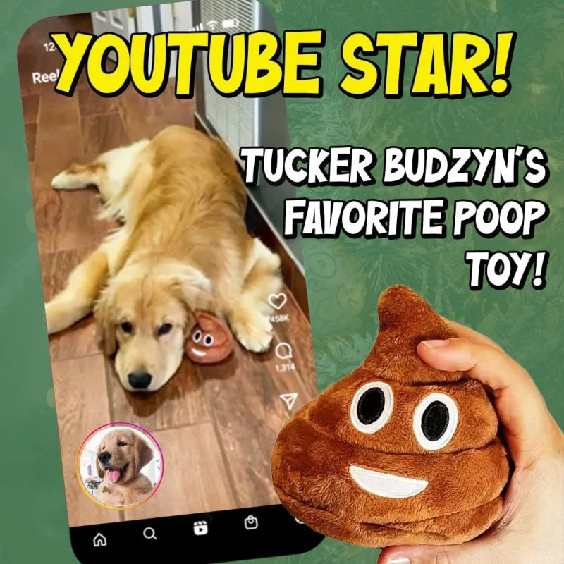 Funny Poop Plush Toy with Fart Sounds