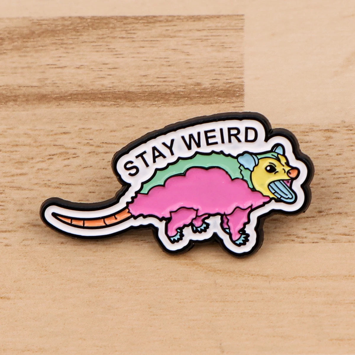 Cute Opossum Enamel Pin