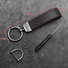 Carbon Fiber Car Keychain with Alloy Buckle