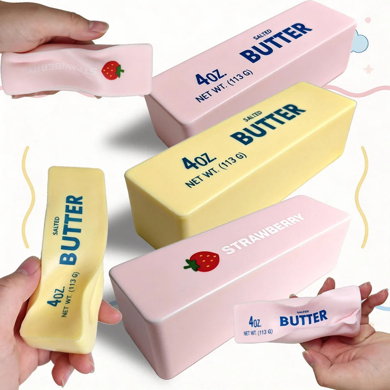 Strawberry Butter Stress Relief Squeeze Toy