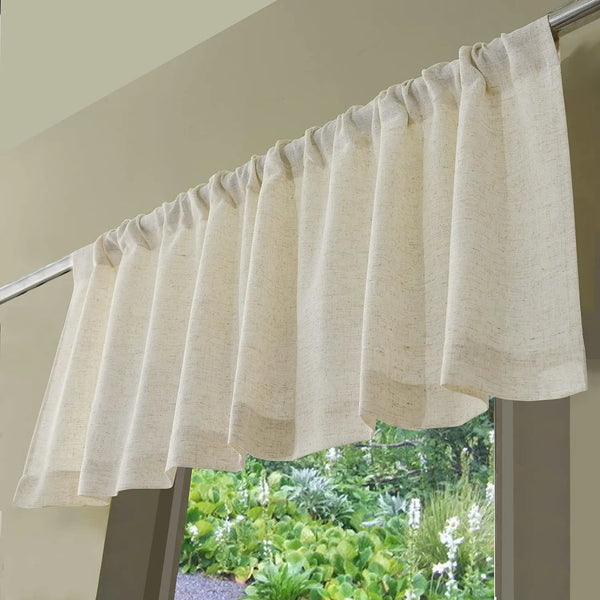 Leinen-Rod-Pocket-Fenster-Vorhang