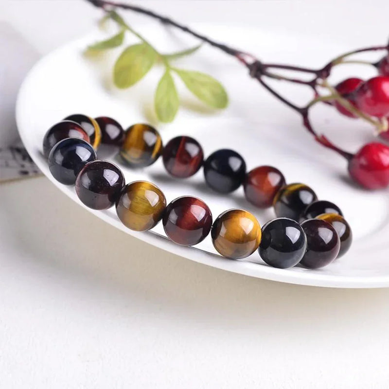 Natural Tiger's Eye Beaded Bracelet