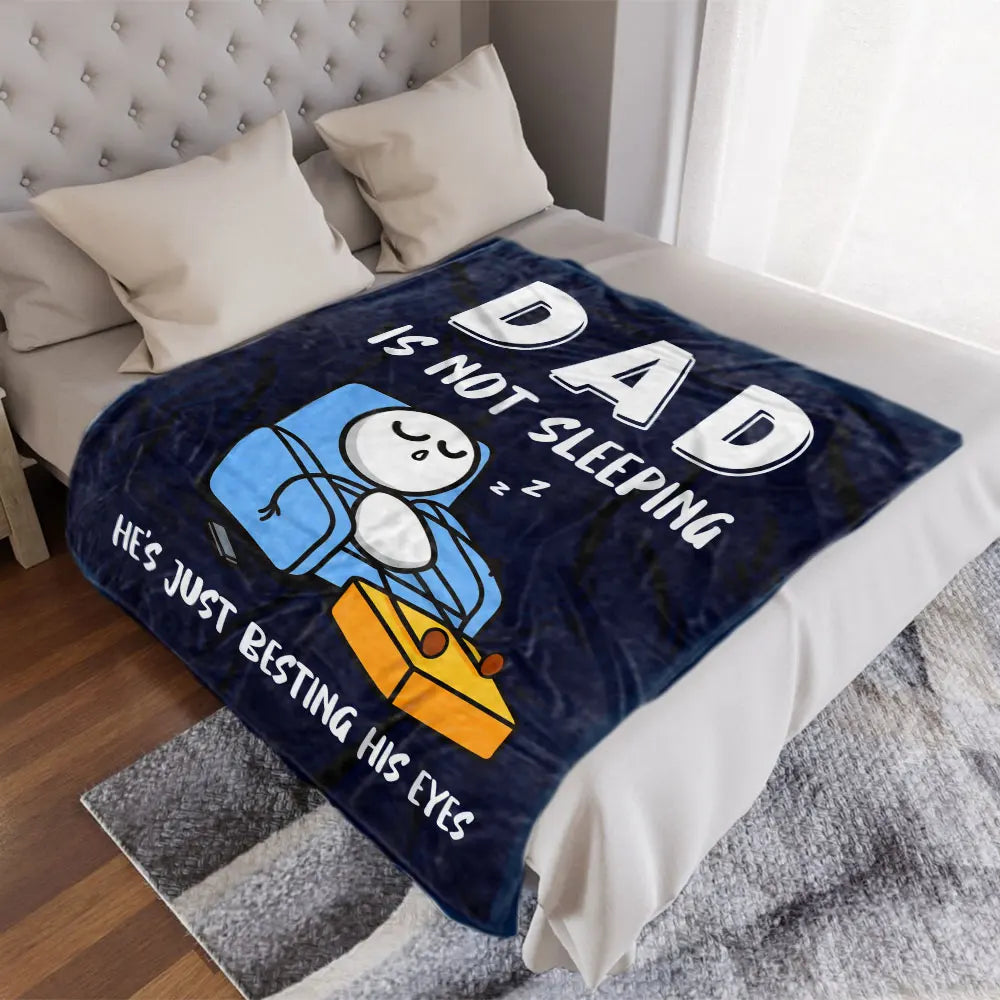 Funny Cartoon Dad Blanket