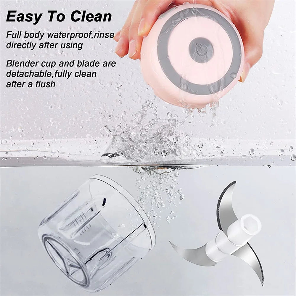 Portable Electric Garlic Chopper and Blender