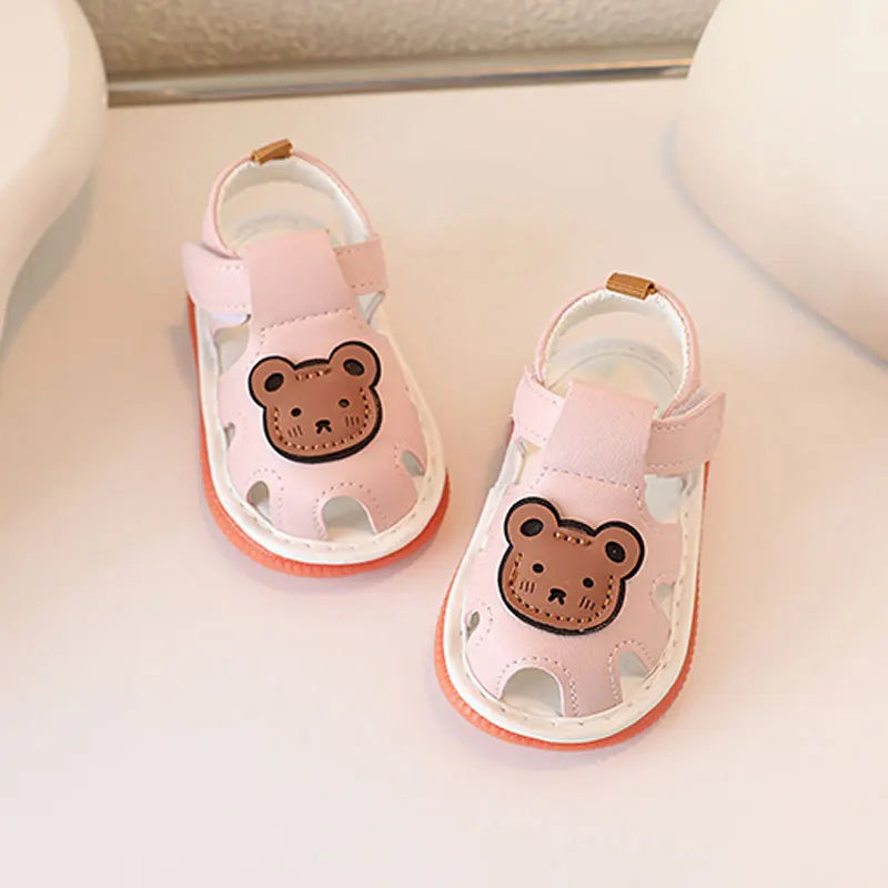 Cute Bear Soft Sole Sandals for Babies and Toddlers