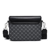 Men's Jacquard Crossbody Bag with Waterproof Finish