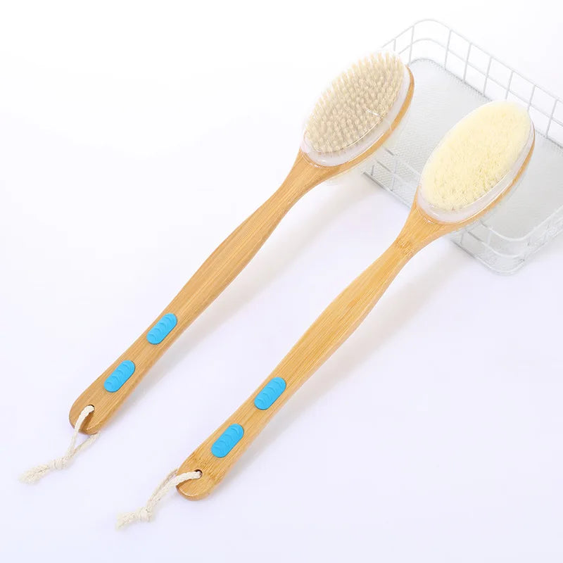 Dual-Sided Long-Handle Shower Brush