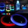 LED Cup Holder Coasters with 7 Color-Changing Lights