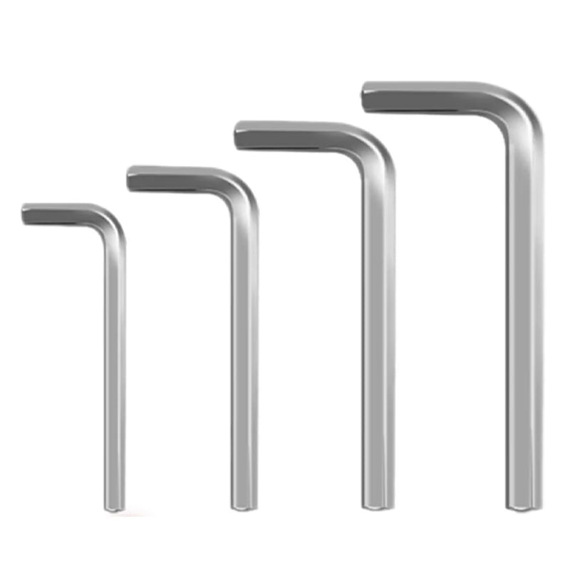 L-Shaped Hex Key Set with Flat Head Design