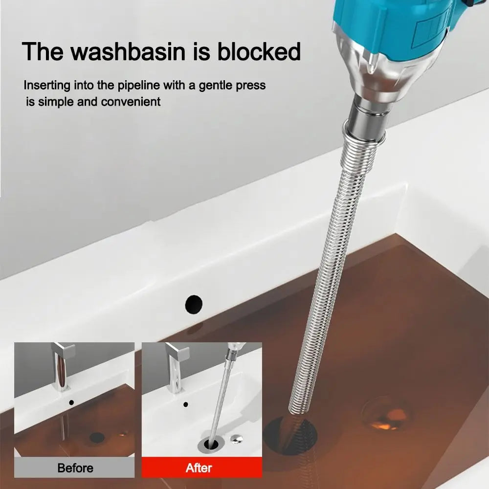 Herramienta Eléctrica de Resorte para Desatascar (Drain Cleaning)