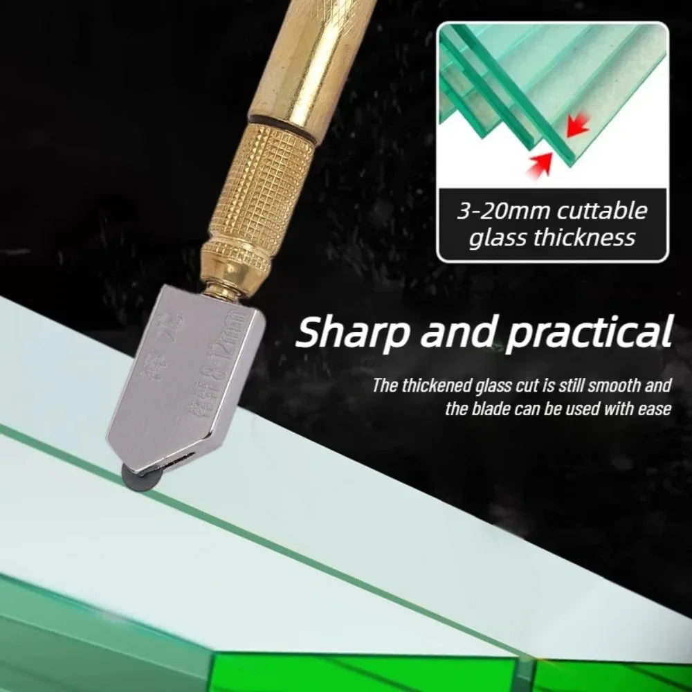 Precision Glass & Tile Cutter with Ergonomic Handle