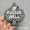 Black & White Racing Flag Embroidered Patches (Iron-On / Sew-On)