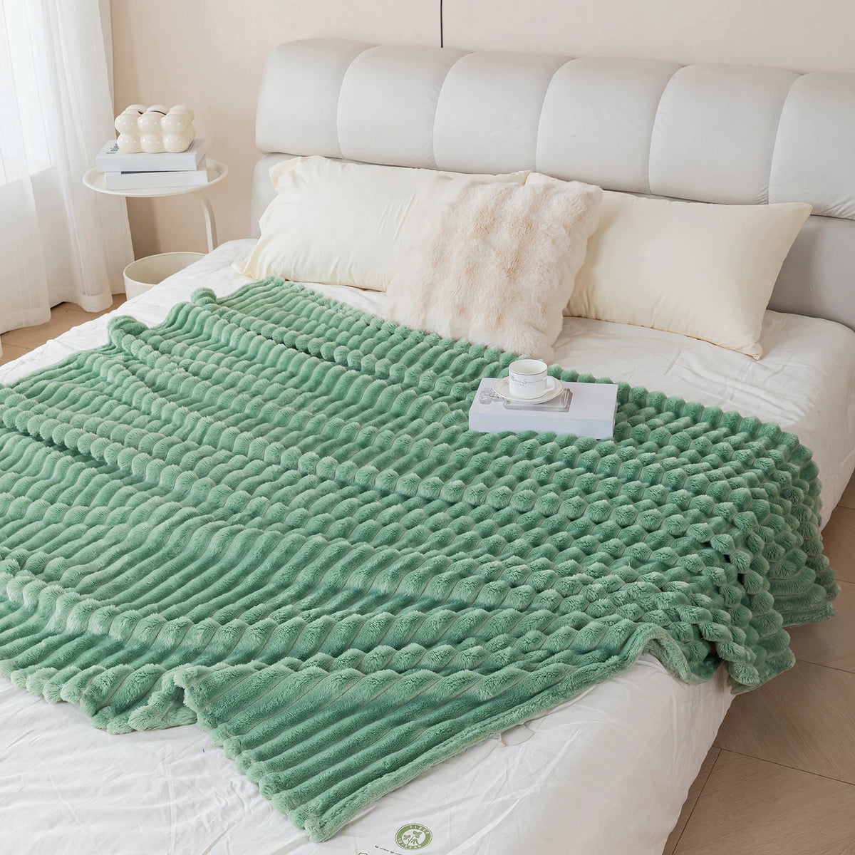 Ultra-Soft Striped Flannel Throw Blanket