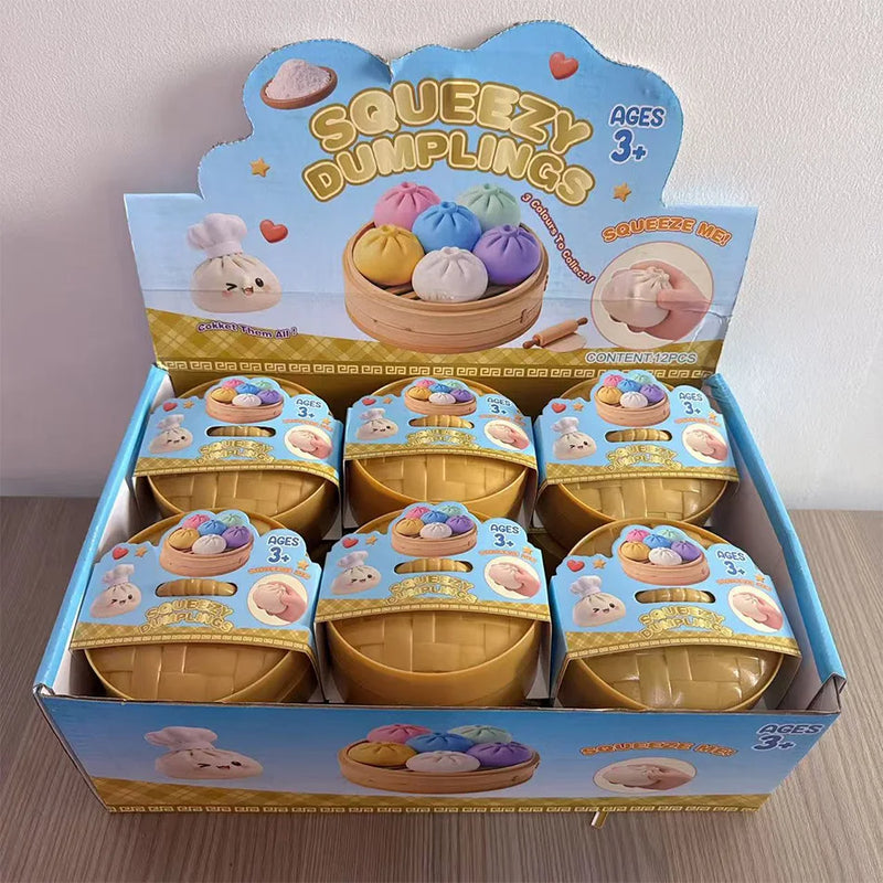 Jouet Squishy Ravioli Pailleté